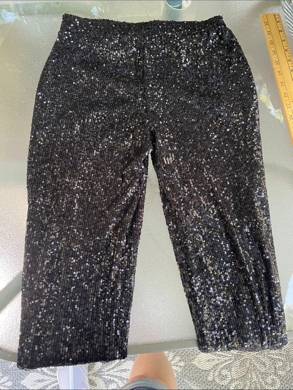 Cable & Gauge Black Sequin Trousers - Picture 9 of 10